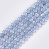 Natural Dyed White Jade Imitation Aquamarine Beads Strands G-S354-27-1-1