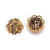 Tibetan Style Zinc Alloy Bead Cap PALLOY-WH0085-79A-2