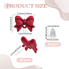 42Pcs Alloy Bowknot Stud Earring Findings EJEW-ME0001-28-2