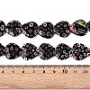 Handmade Millefiori Glass Beads Strands LAMP-T021-29B-4
