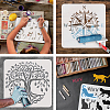 PET Hollow Out Drawing Painting Stencils DIY-WH0391-0671-4