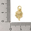 Brass Micro Pave Clear Cubic Zirconia Pendants KK-R162-006C-G-3