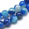 Natural Striped Agate/Banded Agate Beads Strands X-G-I254-03A-05-1