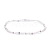 Natural Fluorite Beaded Stretch Bracelet BJEW-JB08484-04-1