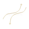 Brass Earring Findings KK-A274-17B-G-2