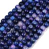 Natural Agate(Dyed & Heated) Beads Strands G-G079-A09-03-2