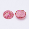 Spray Painted Glass Cabochons X-DGLA-R019-16mm-M-2