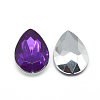 Acrylic Rhinestone Pointed Back Cabochons GACR-Q013-13x18-06-2