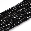 Electroplate Glass Beads Strands EGLA-F149-FP-07-1-1