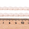 Opaque Solid Color Imitation Jade Glass Beads Strands EGLA-A037-P6x8mm-D02-4