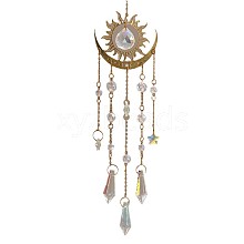 Metal Sun/Moon Pendant Decorations PW23111688299