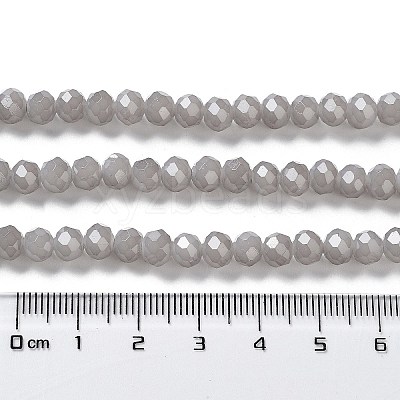 Baking Paint Imitation Jade Glass Bead Strands DGLA-A034-J6MM-A43-1