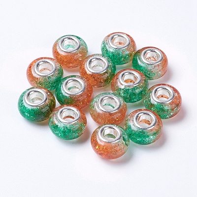 Two Tone Resin European Beads RPDL-K002-C08-1