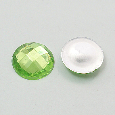 Imitation Taiwan Acrylic Rhinestone Cabochons GACR-D002-8mm-M-1