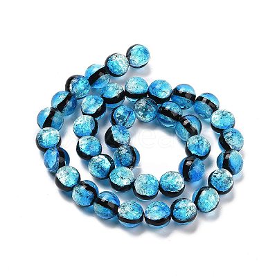 Handmade Silver Foil Glass Beads LAMP-A001-G03-10mm-1