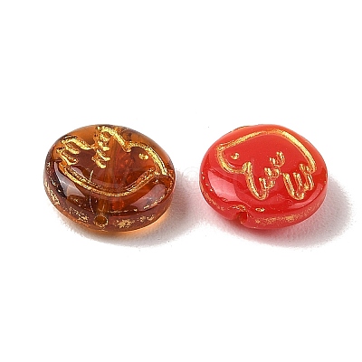 Baking Paint Mixed Styles Glass Beads GL-CBA8D6A-03-1