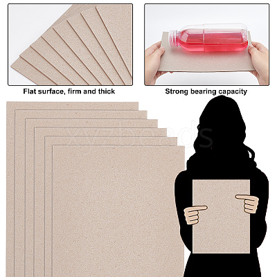 8Pcs Rectangle Kraft Paper Book Board DIY-PH0009-43-1