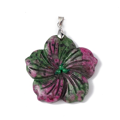 Natural Ruby in Zoisite Big Pendants G-B040-01P-07-1