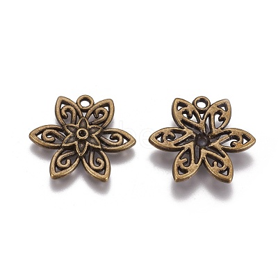 Tibetan Style Alloy Pendants TIBEP-EBB088YKG-AB-FF-1
