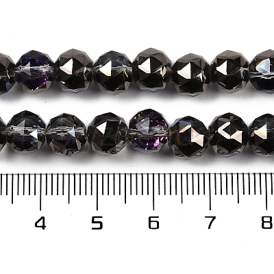 Transparent Electroplate Glass Beads Strands EGLA-N002-34C-C21-1