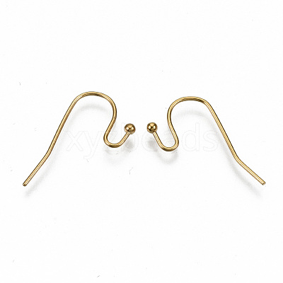 304 Stainless Steel Earring Hooks X-STAS-S111-005G-NR-1