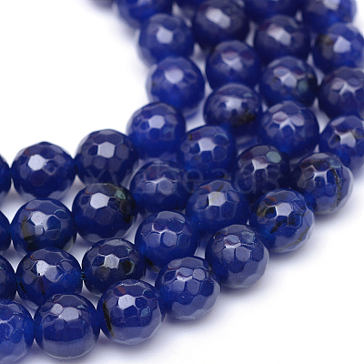 Natural White Jade Bead Strands G-R346-8mm-04-1