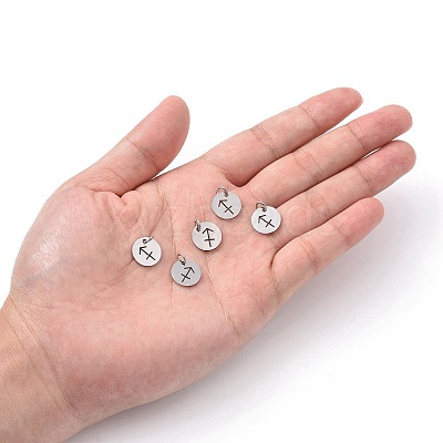 Non-Tarnish 304 Stainless Steel Charms STAS-Q201-T445-9S-1