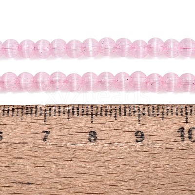 Glass Imitation Cat Eye Beads Strands GLAA-N075-01A-08-1