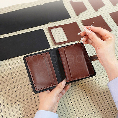 DIY Leather Men's Wallet Making Kits DIY-WH0349-228A-1