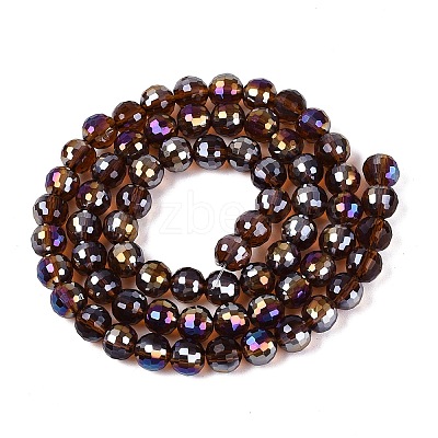 Transparent Glass Beads Strands GLAA-Q107-02A-18-1