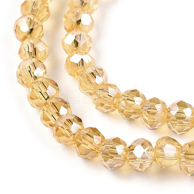 Electroplate Glass Beads Strands EGLA-A034-T1mm-A01-1