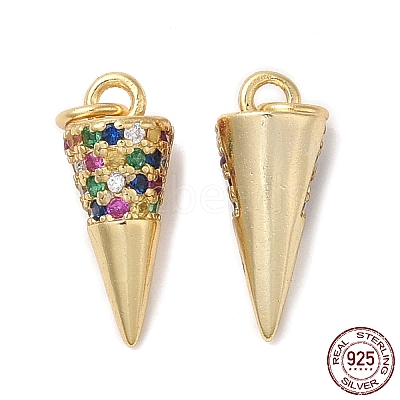 925 Sterling Silver Micro Pave Cubic Zirconia Charms STER-I010-12G-1