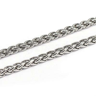 Tarnish Resistant 304 Stainless Steel Wheat Chains CHS-L001-30-4mm-1