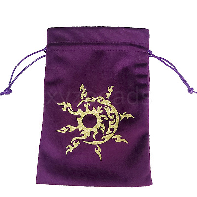 Velvet Tarot Cards Storage Bags ZODI-PW0002-01A-02-1