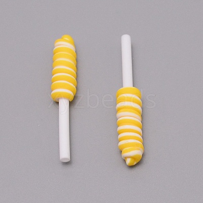 Polymer Clay Beads CLAY-TAC0003-03-1