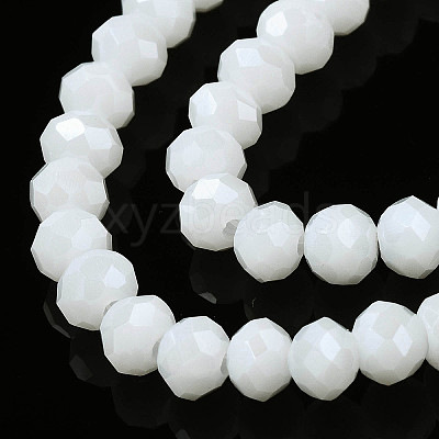 Electroplate Glass Beads Strands EGLA-A034-P10mm-A02-1