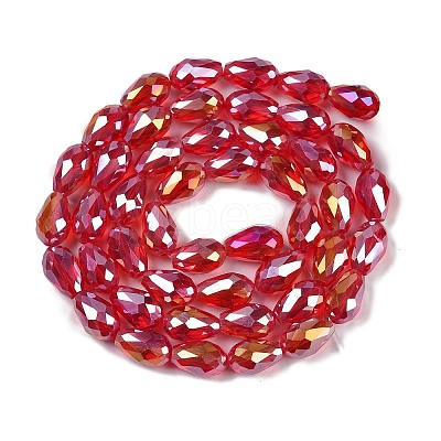 Transparent Electroplate Glass Beads Strands EGLA-N013-T4mm-B12-1