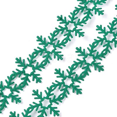 Christmas Snowflake Felt Lace Trim OCOR-D013-03A-1