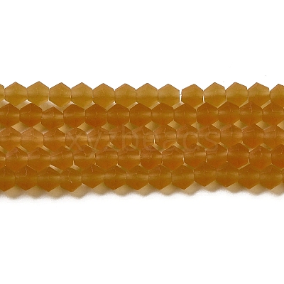 Imitate Austrian Crystal Frosted Glass Beads Strands EGLA-A039-T3mm-MD28-1