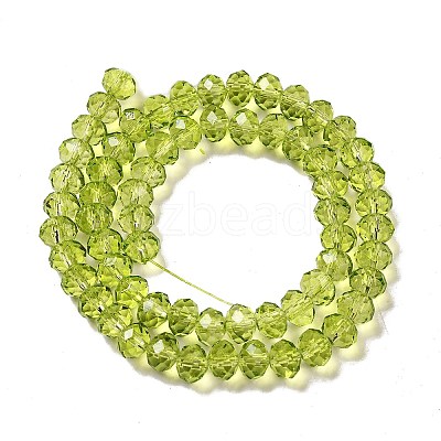 Transparent Baking Paint Glass Beads Strands DGLA-A034-T8mm-D05-1
