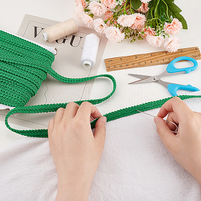 Polyester Centipede Lace Ribbons SRIB-WH0011-066B-1