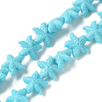 Synthetic Coral Dyed Carved Beads Strands CORA-K009-06A-01-1