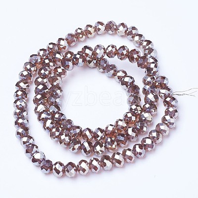 Electroplate Glass Beads Strands EGLA-A034-T2mm-C12-1