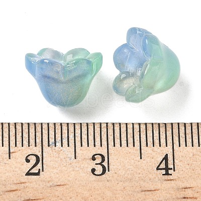 Transparent Glass Beads Caps GLAA-B028-01J-1
