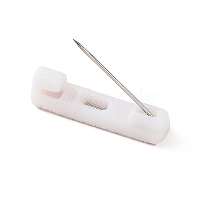 Plastic Adhesive Back Bar Pins with Platinum Iron Pins LS-KY-D025-01A-01-1