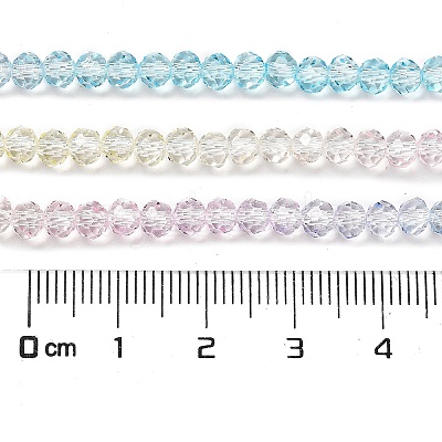 Transparent Painted Glass Beads Strands DGLA-A034-T3mm-A21-1