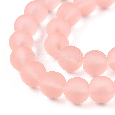 Transparent Glass Beads Strands GLAA-T032-T10mm-MD10-1
