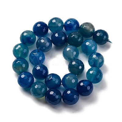 Natural Agate(Dyed & Heated) Beads Strands G-K390-A17-01-1