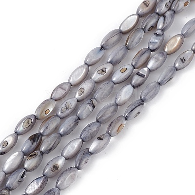 Natural Freshwater Shell Dyed Beads Strands X-SHEL-M018-13-04-1