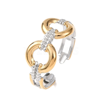304 Stainless Steel Cuff Open Rings RJEW-P181-02C-A-1